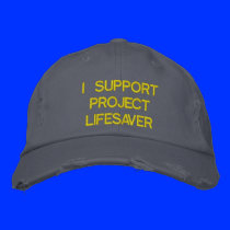 Trendy Distressed Project Lifesaver Hat embroidered hats
