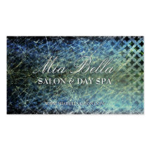 Trendy Distressed Salon & Spa Business Cards