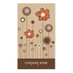 Trendy Floral Design Business Card