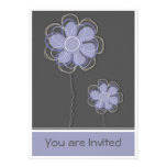 Trendy Floral Invitation Card