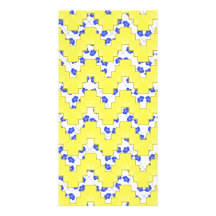 Trendy Floral Pastel Zig Zag Customized Photo Card