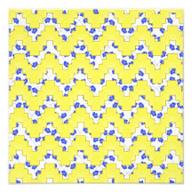 Trendy Floral Pastel Zig Zag Photo
