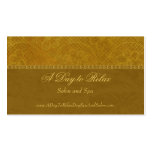 Trendy green floral salon spa custom business card