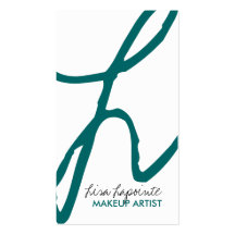 Trendy Makeup Artist Business Cards
