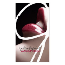 Trendy Makeup Artist Business Cards