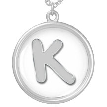 Trendy Metal Monogram Necklaces