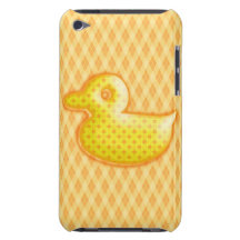 Trendy Patterned Rubber Ducky iPod Case-Mate Case
