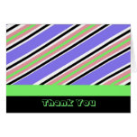 Trendy Stripe Thank You Card