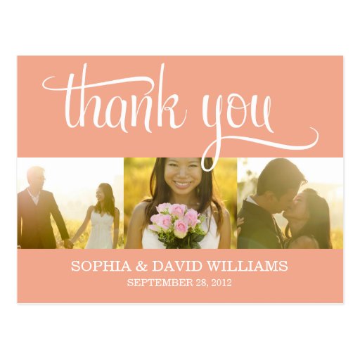TRENDY THANKS | WEDDING THANK YOU CARD POST CARDS
