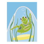 Trendy Turtle Postcard
