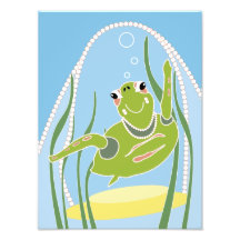 Trendy Turtle Print Art Photo