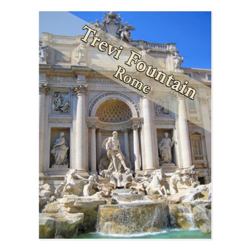 Trevi Fountain Rome Italy Post Card