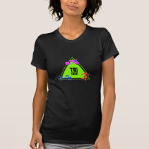 TRI Triathlon Swim Bike Run TRIANGLE TRI ME Design Tee Shirts