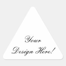 Triangle Shaped Wedding Favour Stickers