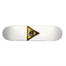 Triangle with eye Eye of Providence Skateboard Deck