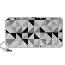 Triangles geometric pattern portable speaker
