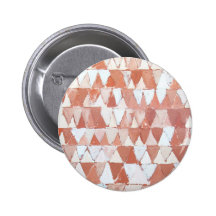 Triangular Sepia and White Waves Button