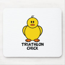 Triathlon Chick Mouse Mat