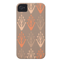 Tribal abstract primitive chevron branch Aztec iPhone 4 Cases