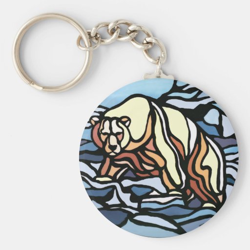 Tribal Bear Art Key Chain First Nations Bear Gifts