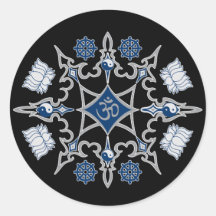 Tribal Buddhist Symbols Stickers