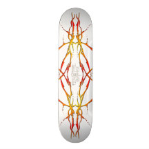 Tribal Deer Skull Tattoo - flame Skateboards