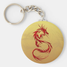 Tribal Dragon Key Chain