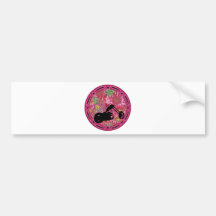 Tribal Flowers Chop Bumper Sticker