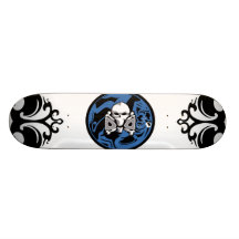 Tribal Skull Skate Board Deck