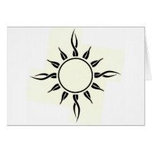 Tribal Sun card, no.3