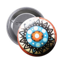 Tribal Sun Handmade Button