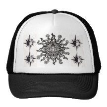tribal sun hat