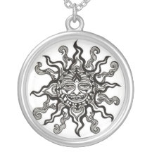 Tribal sun necklace