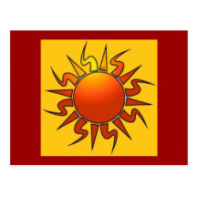Tribal Sun Post Cards