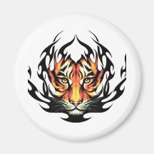 tribal Tiger Tattoo Magnet
