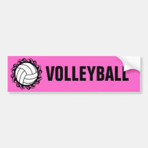 tribal volleyball bumper stickers