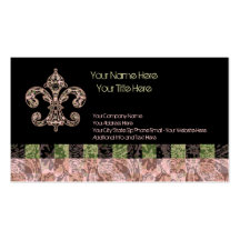Tribal Voodoo Fleur de lis Business Cards