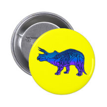 Triceratops Button