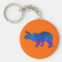 Triceratops Keychain