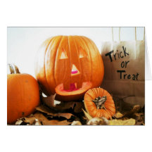 Trick or Treat Halloween card