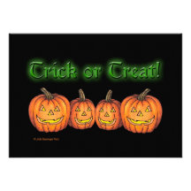 Trick or Treat Personalized Announcement