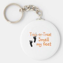 Trick or Treat Smell My Feet Keychain