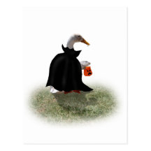 Trick or Treat Time for Dracula Duck Post Cards