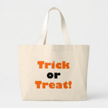 Trick or treat tote bags