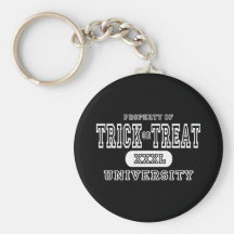 Trick or Treat University Dark Keychain