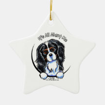 Tricolor Cavalier CKCS IAAM Christmas Tree Ornaments