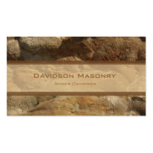 Tricolor Stone Business Card