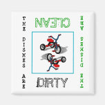 Tricycle Dirty Clean Dishwasher Magnet