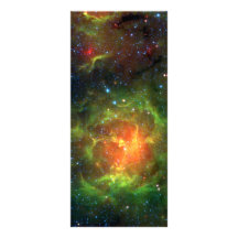 Trifid Nebula NASA Spitzer Personalized Rack Card