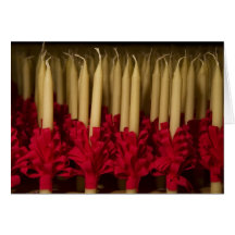 Trimmed Lovefeast Candles Card